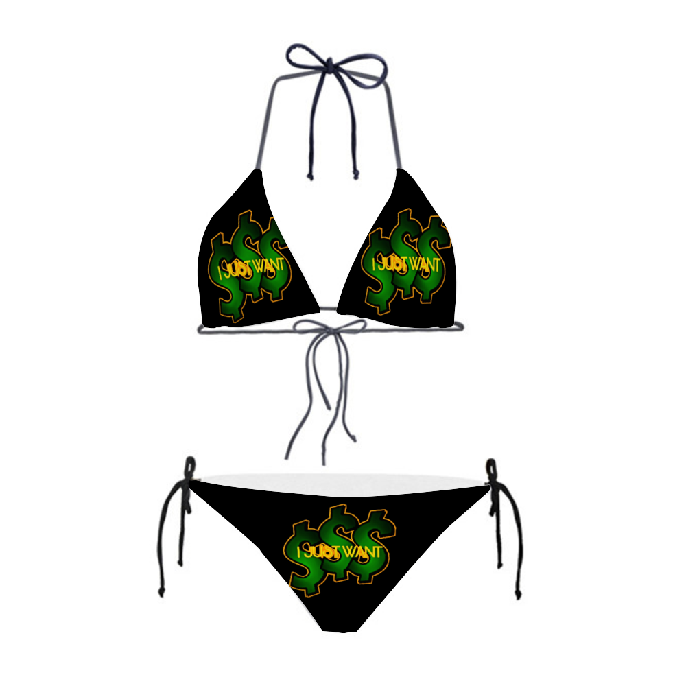 Proper Villainz I Just Want $$$ Two Piece Bikini