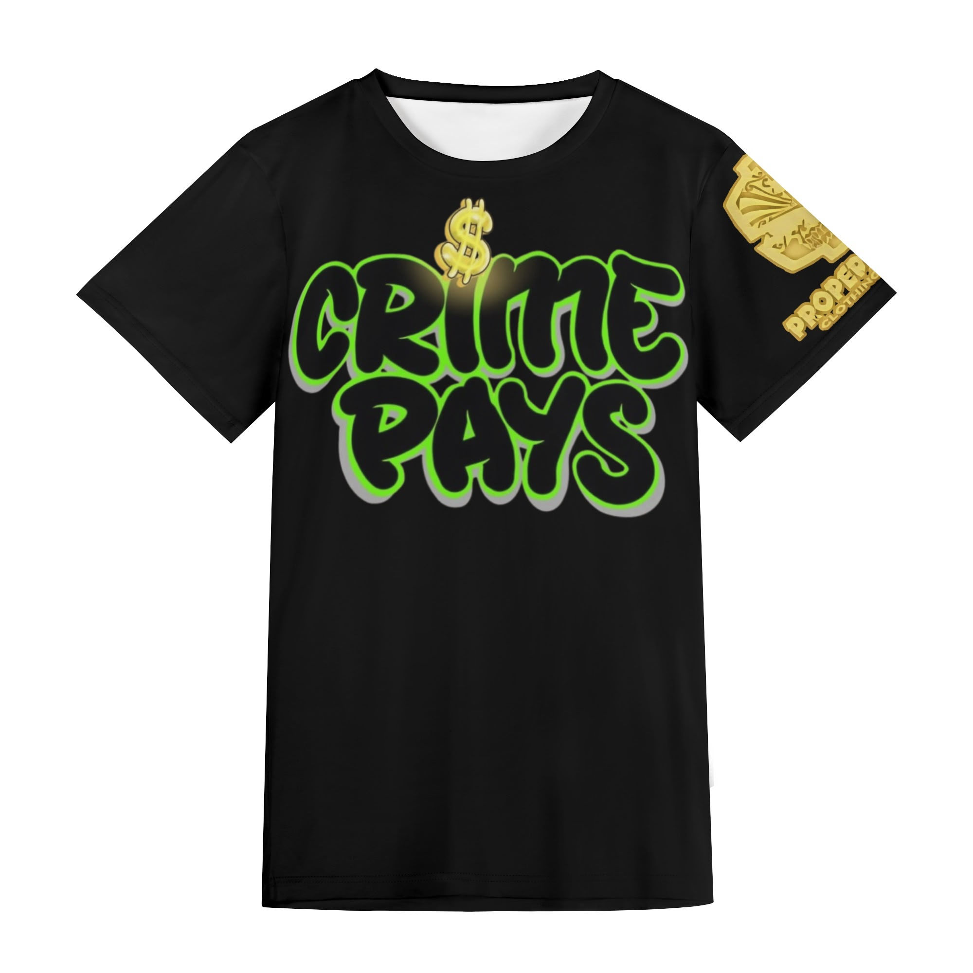 Proper Villainz Crime Pays Tee/Black