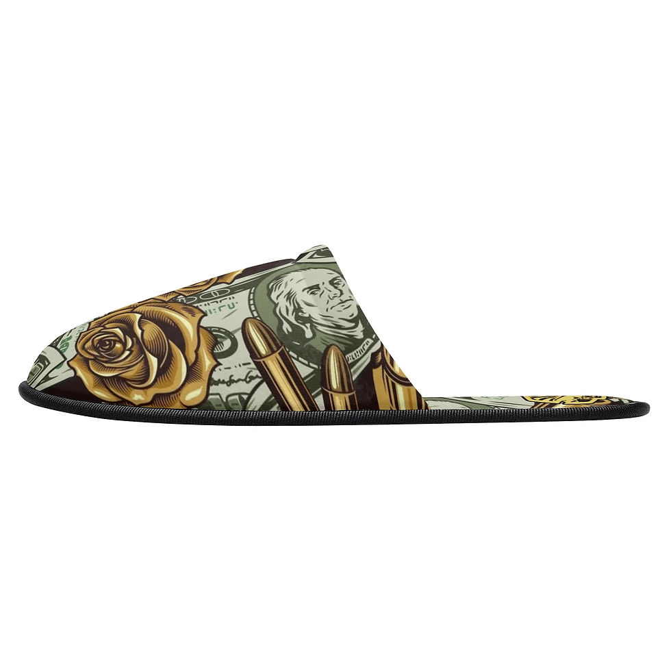 Thumbnail: Proper Villainz Paper Chase Plush Slippers 