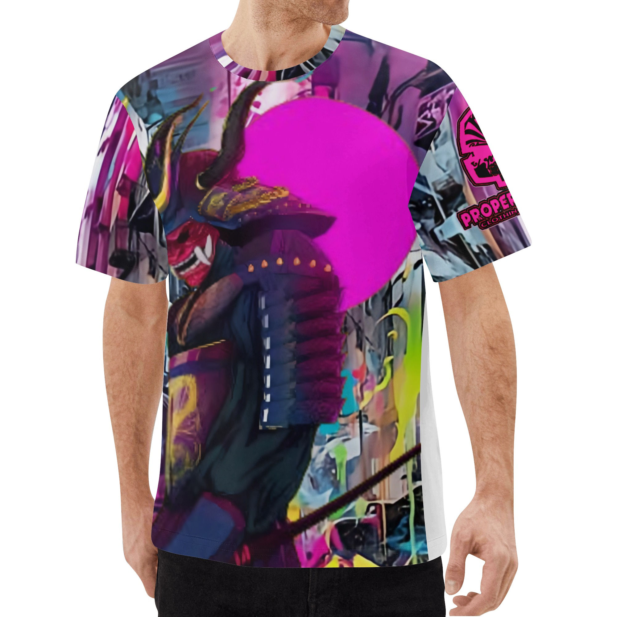 Proper Villainz Cyberpunk Samurai Tee/Multi color