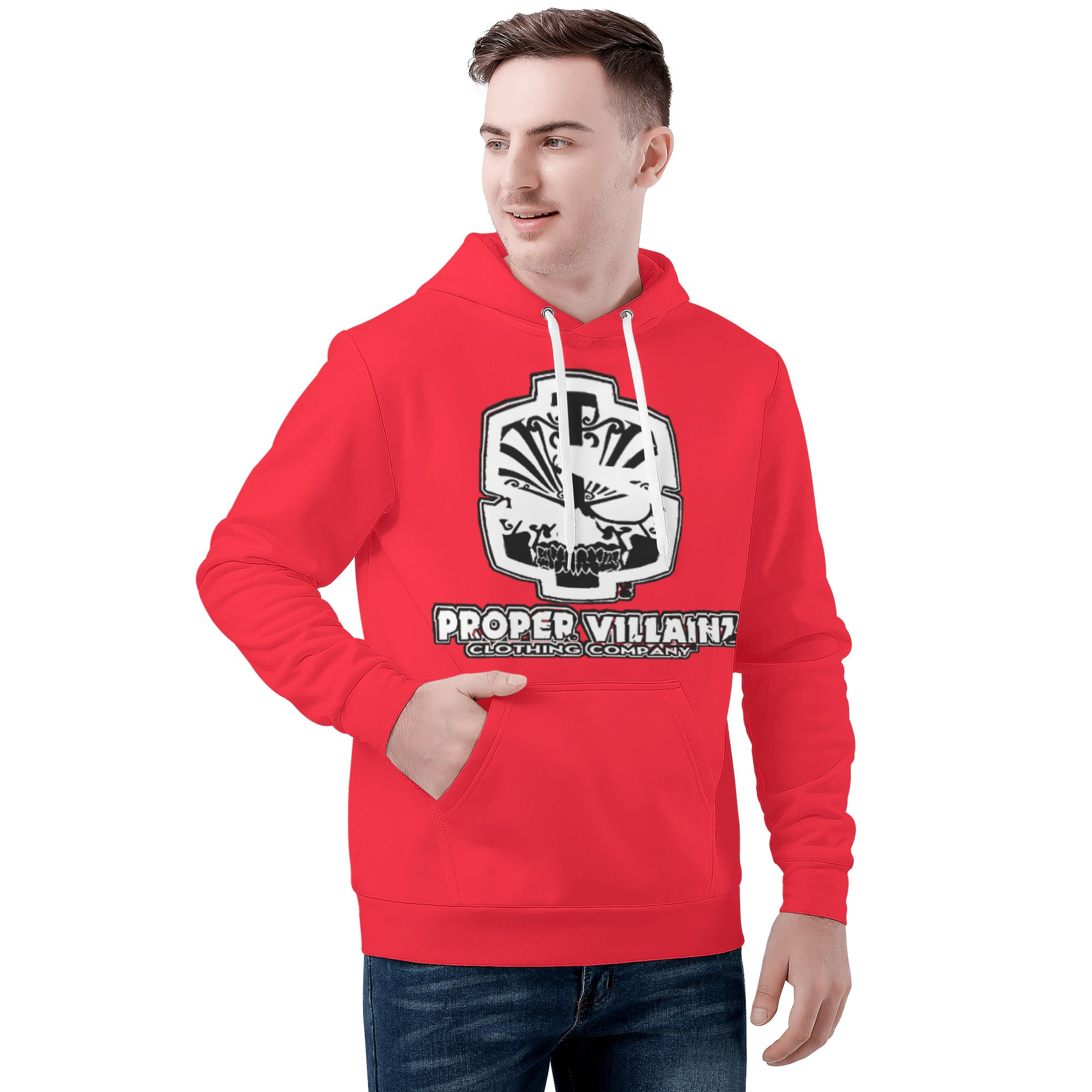 Men's All Over Print Hoodie/Red