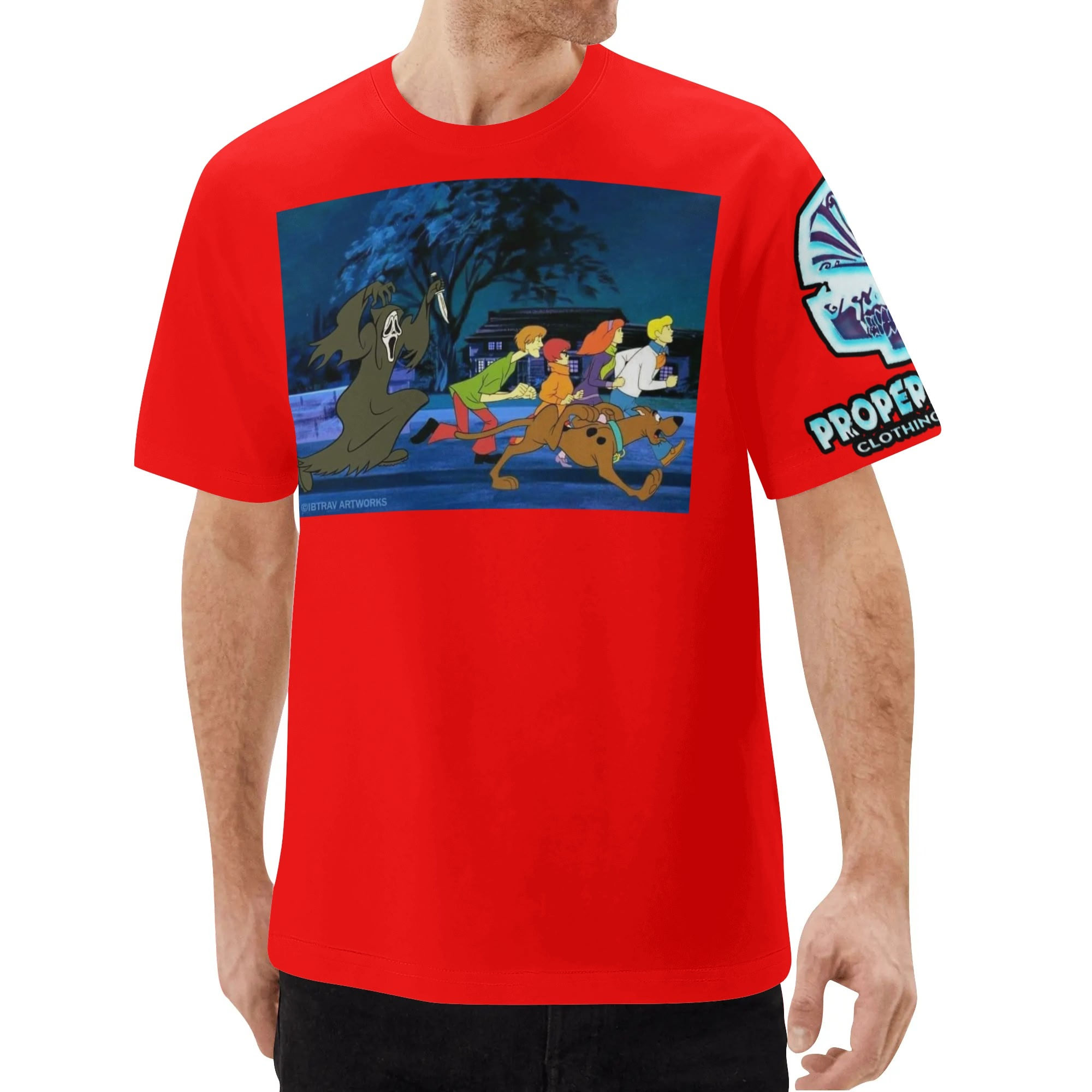 Proper Villainz Ghostface Chase Tee/ Red