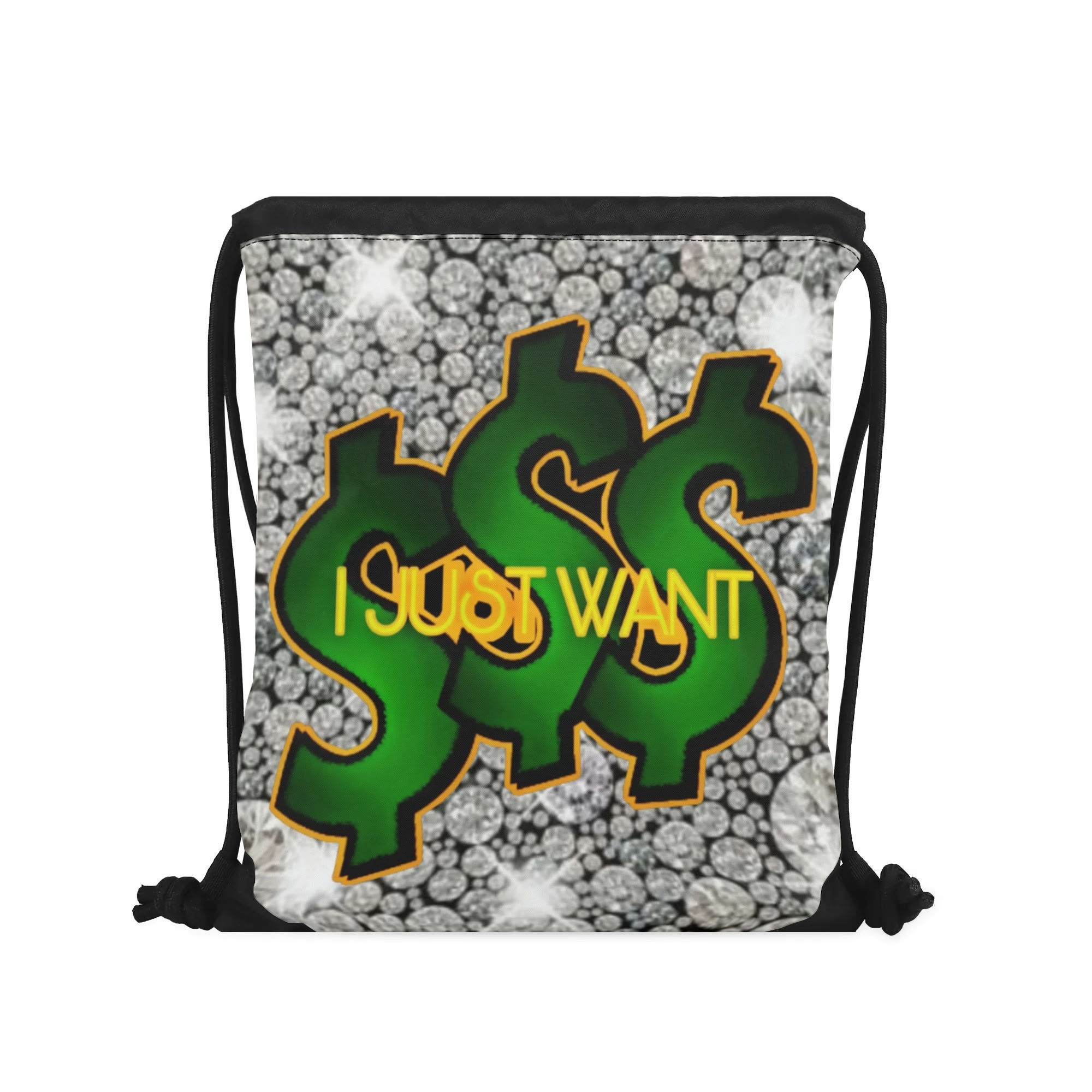 Proper Villainz I Just Want $$$ Drawstring Bag