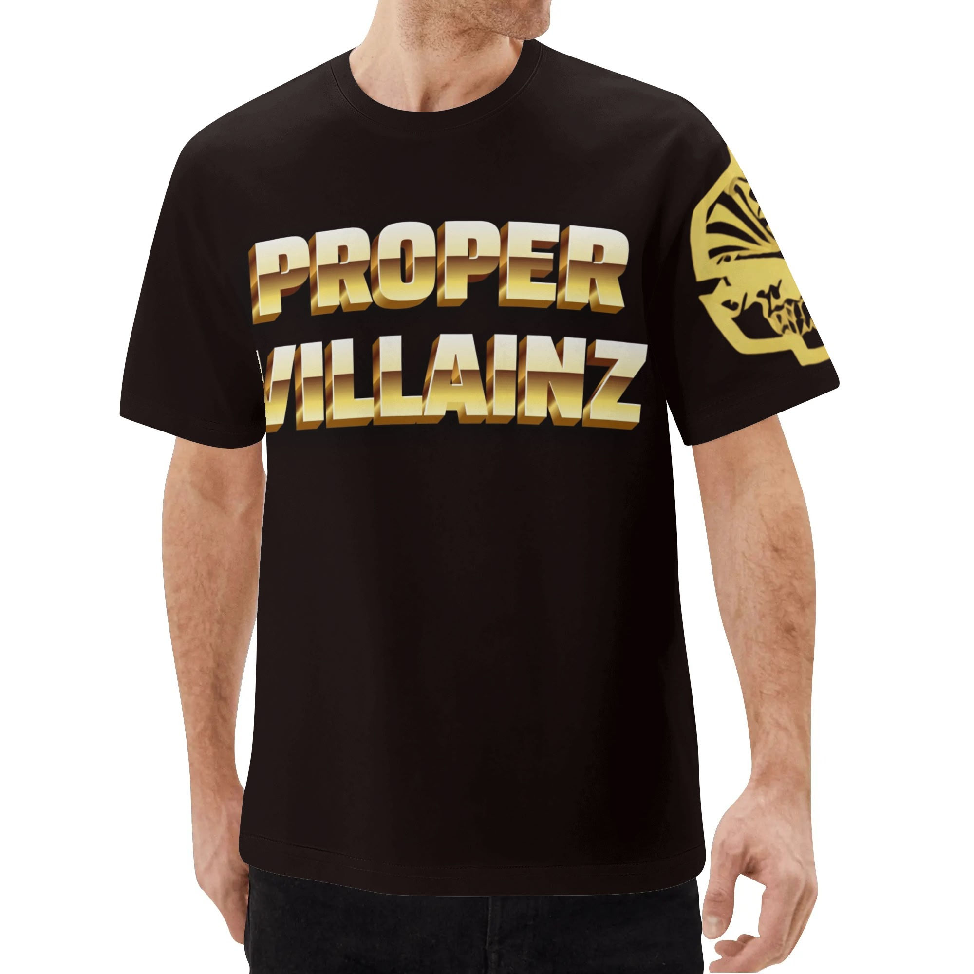 Proper Villainz Gold Proper Villainz Tee/BLK
