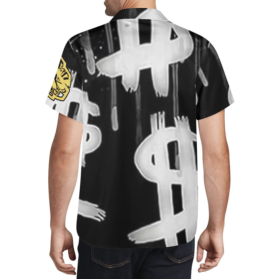 Thumbnail: Proper Villainz Painted Money Button Shirt/