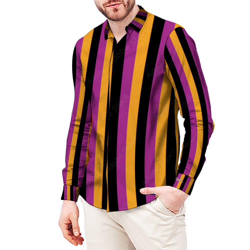 Proper Villainz Multicolor Striped Long Sleeve Shirt