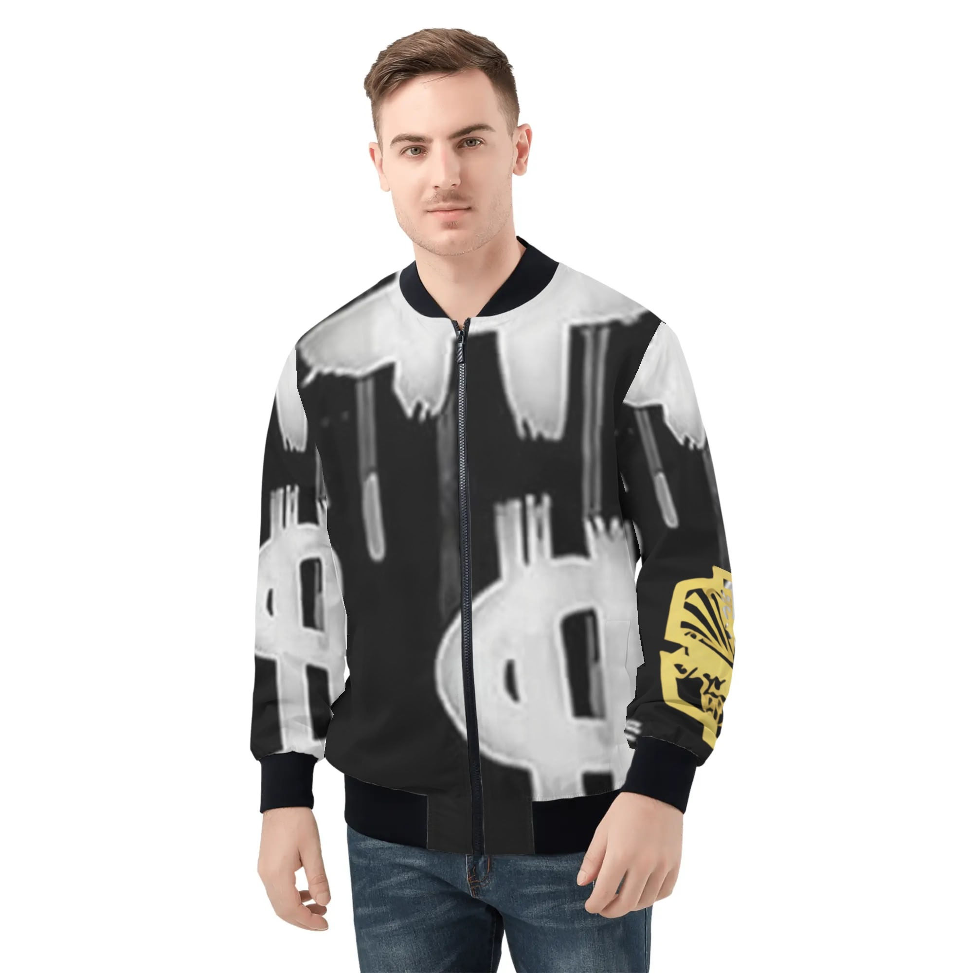 Proper Villainz Painted Money Bomber Jacket