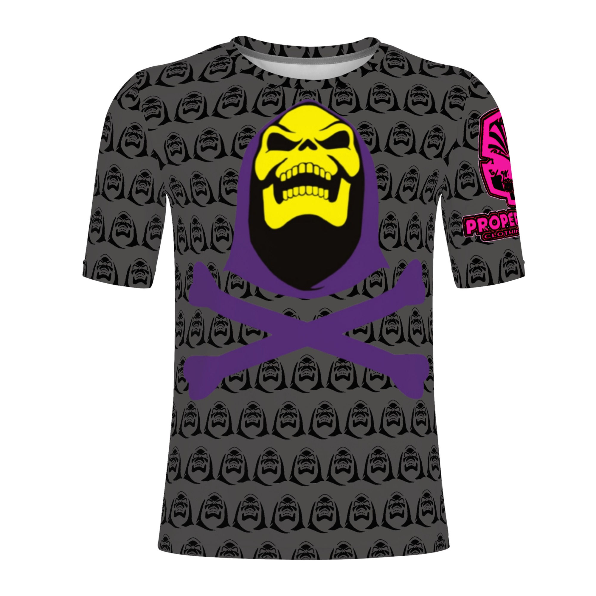 Proper Villainz Skeletor and Bones Tee/Grey