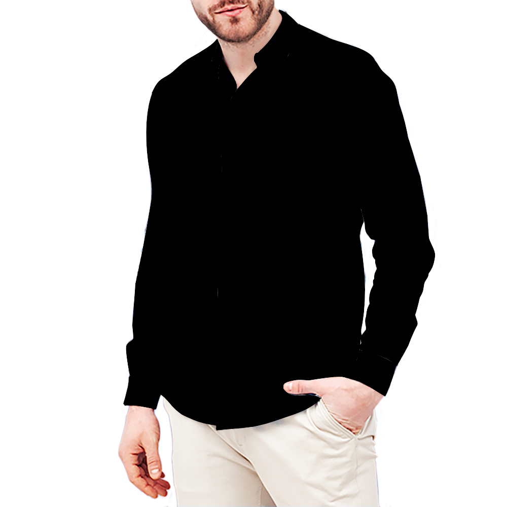 Proper Villainz Formal Black Long Sleeve Shirt
