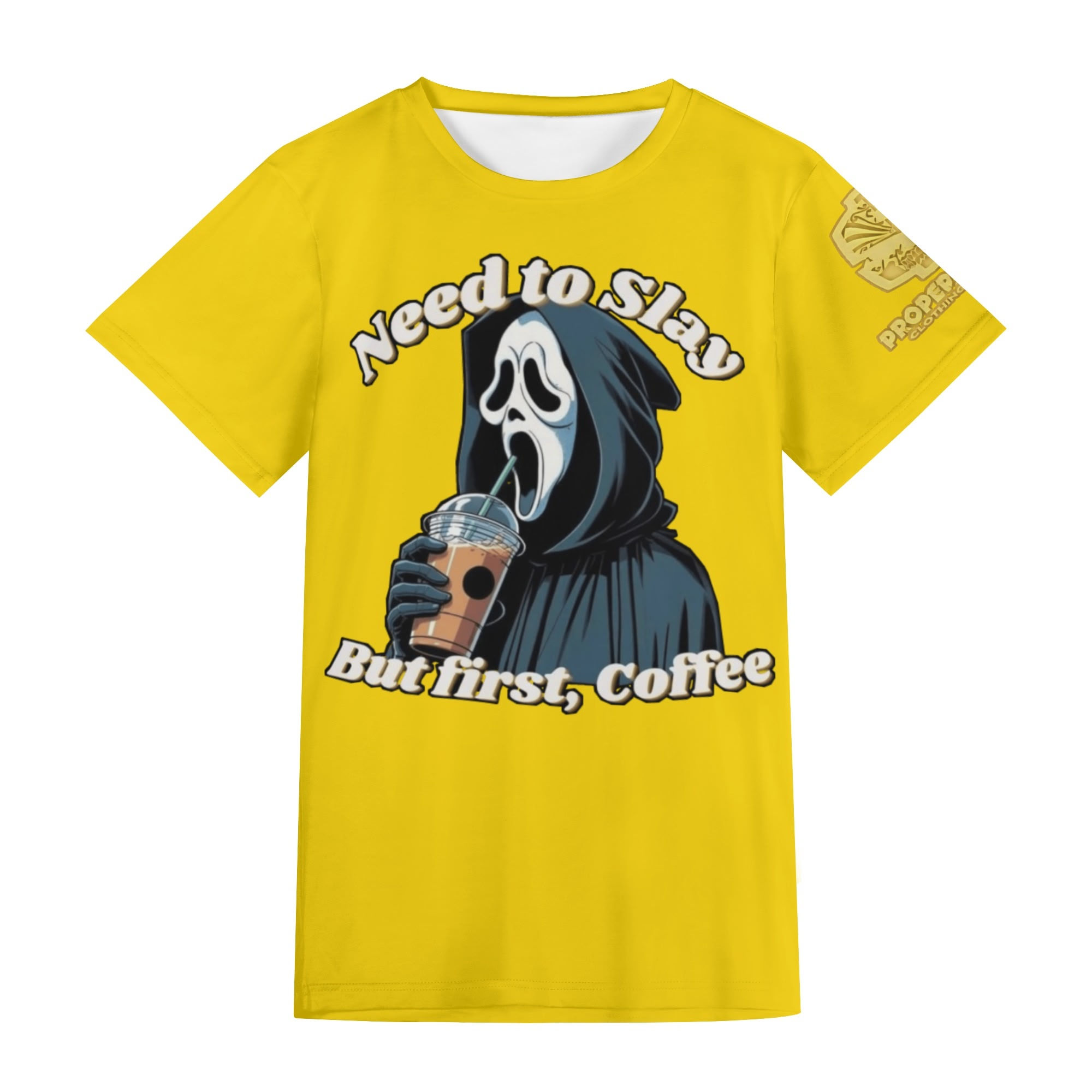 Proper Villainz Coffee Slayer Tee - Yellow