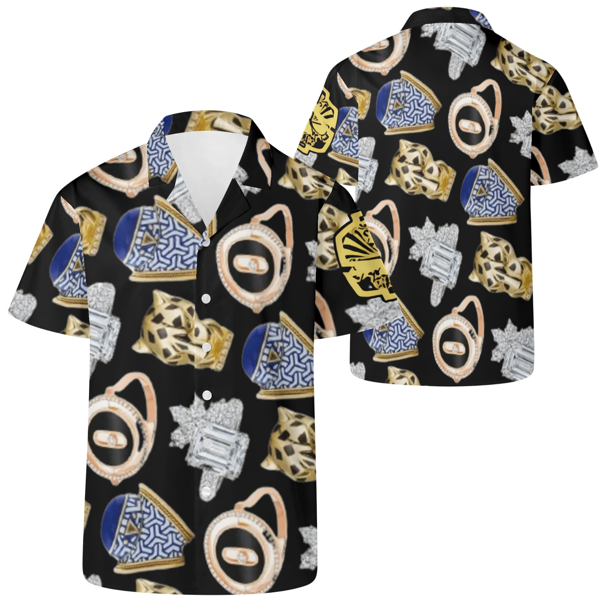 Proper Villainz Roc The Jewelz Button Shirt/