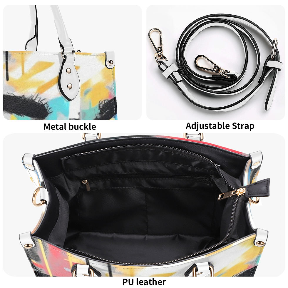 Thumbnail: Proper Villainz Graffiti Bridge Luxury Women Leather Handbag