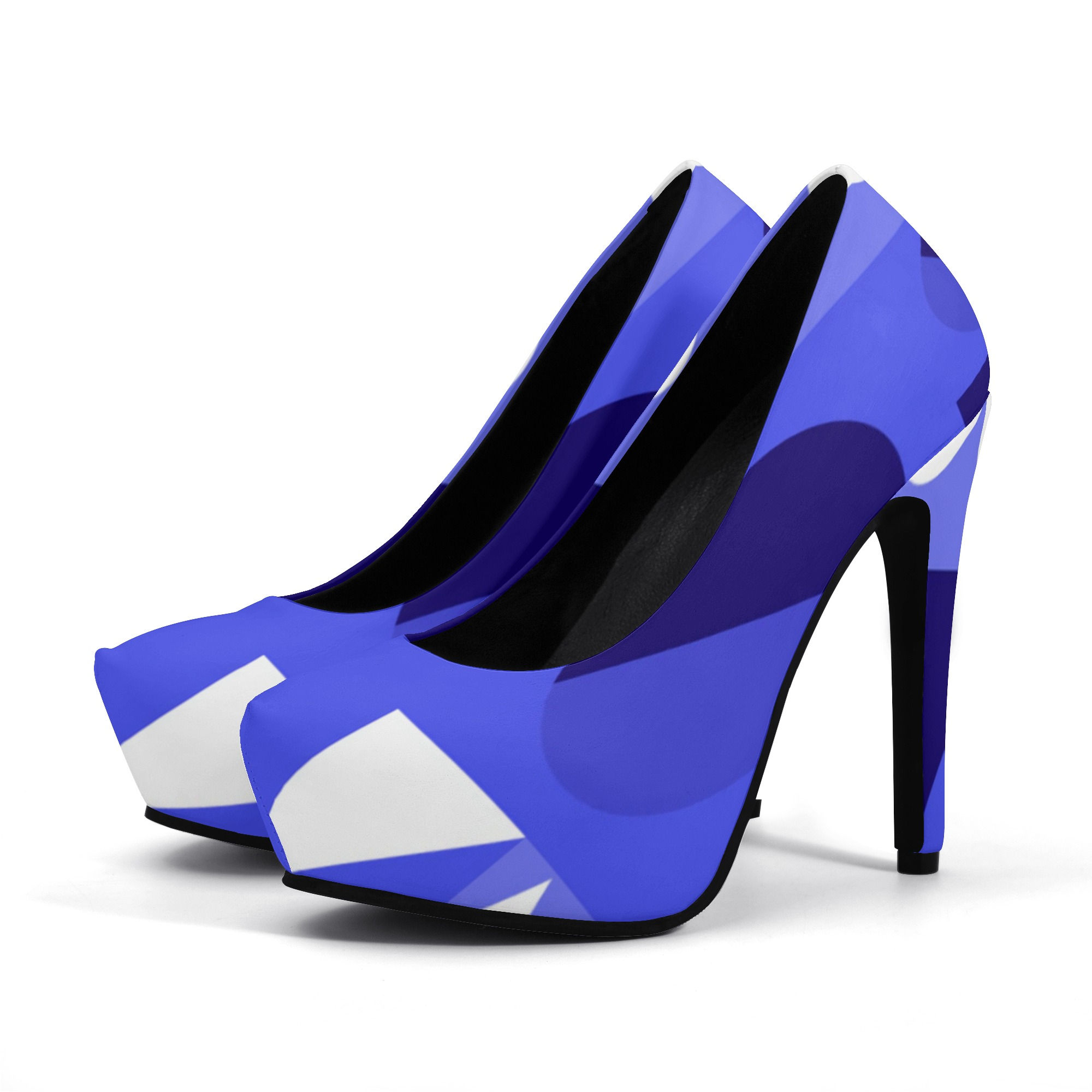 Proper Villainz Purple Geo High Heels