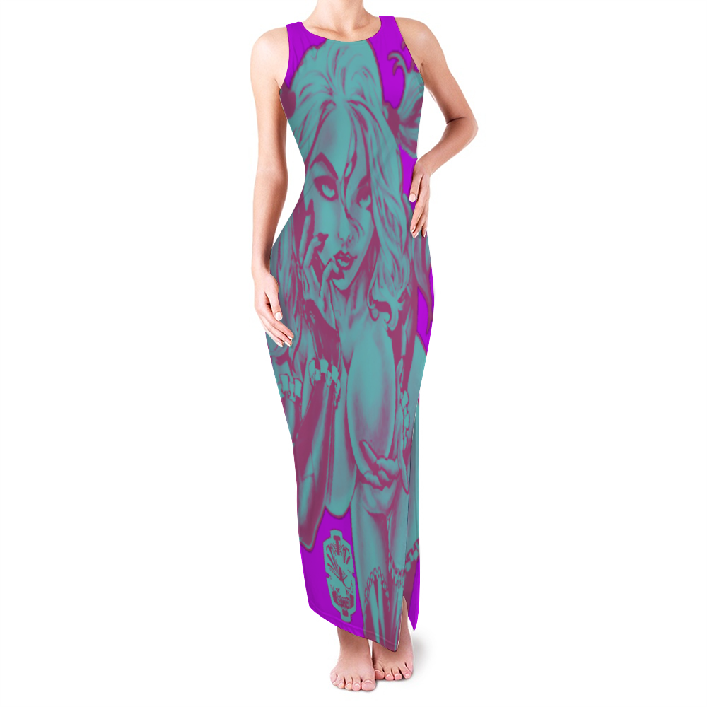 Proper Villainz Cotton Candy Quinn Sexy Split Dress