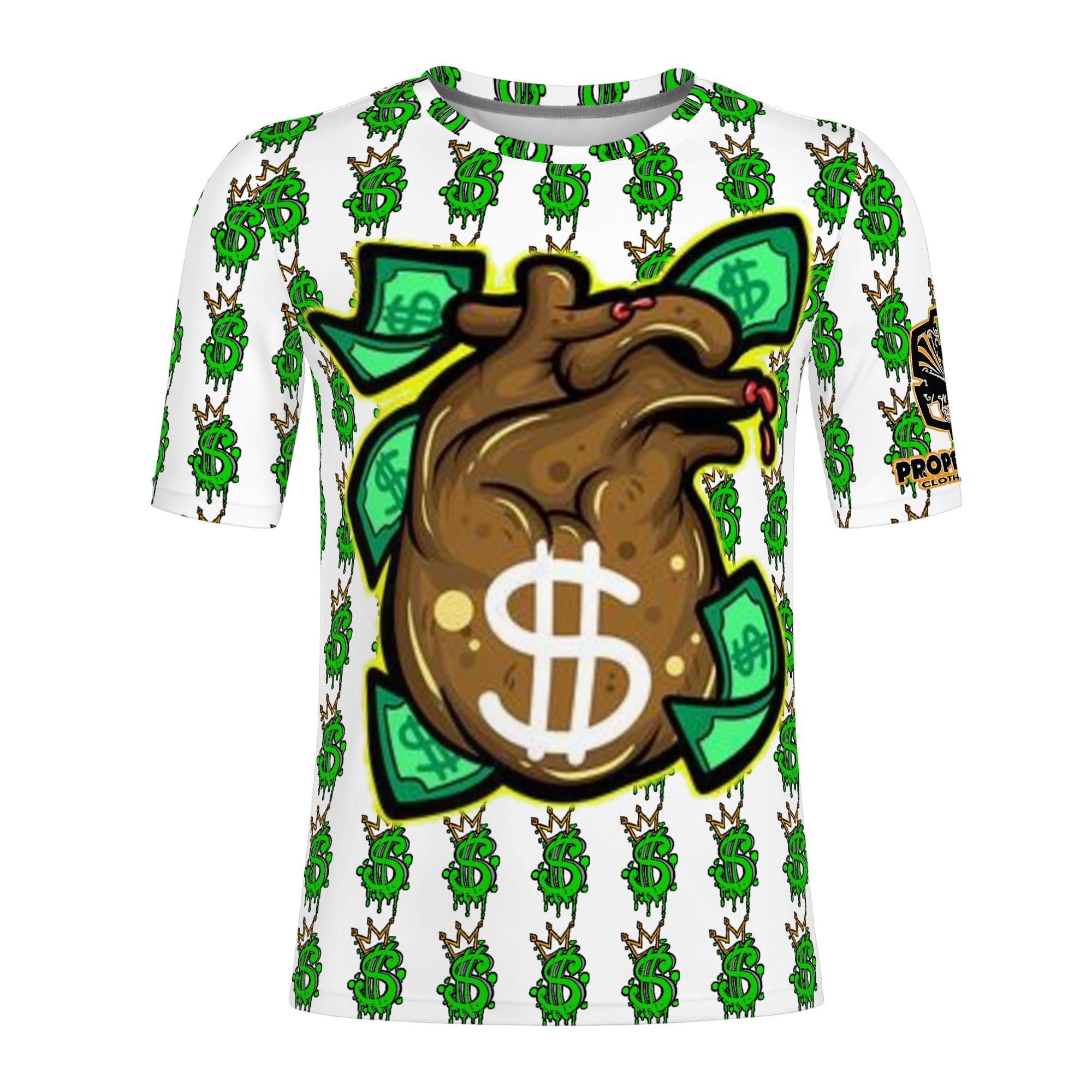 Proper Villainz Hustle Heart Tee/ White