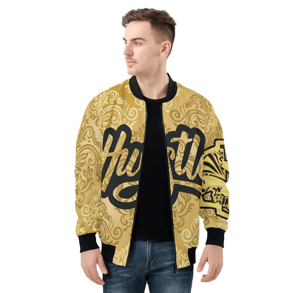 Thumbnail: Proper Villainz Hustle Bomber Jacket/Gold
