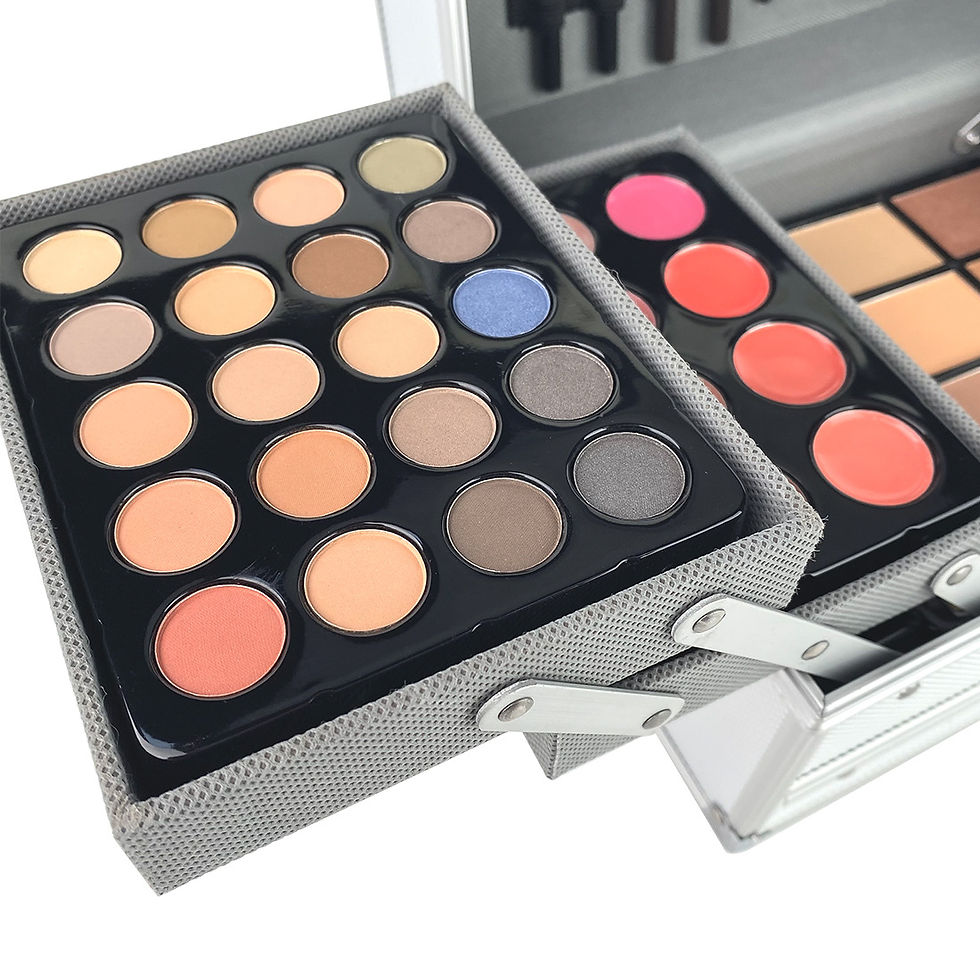 Miniatura: Professional Beauty Cosmetic Kit Lipsticks Lip Liner Face Powder Contour Shades 