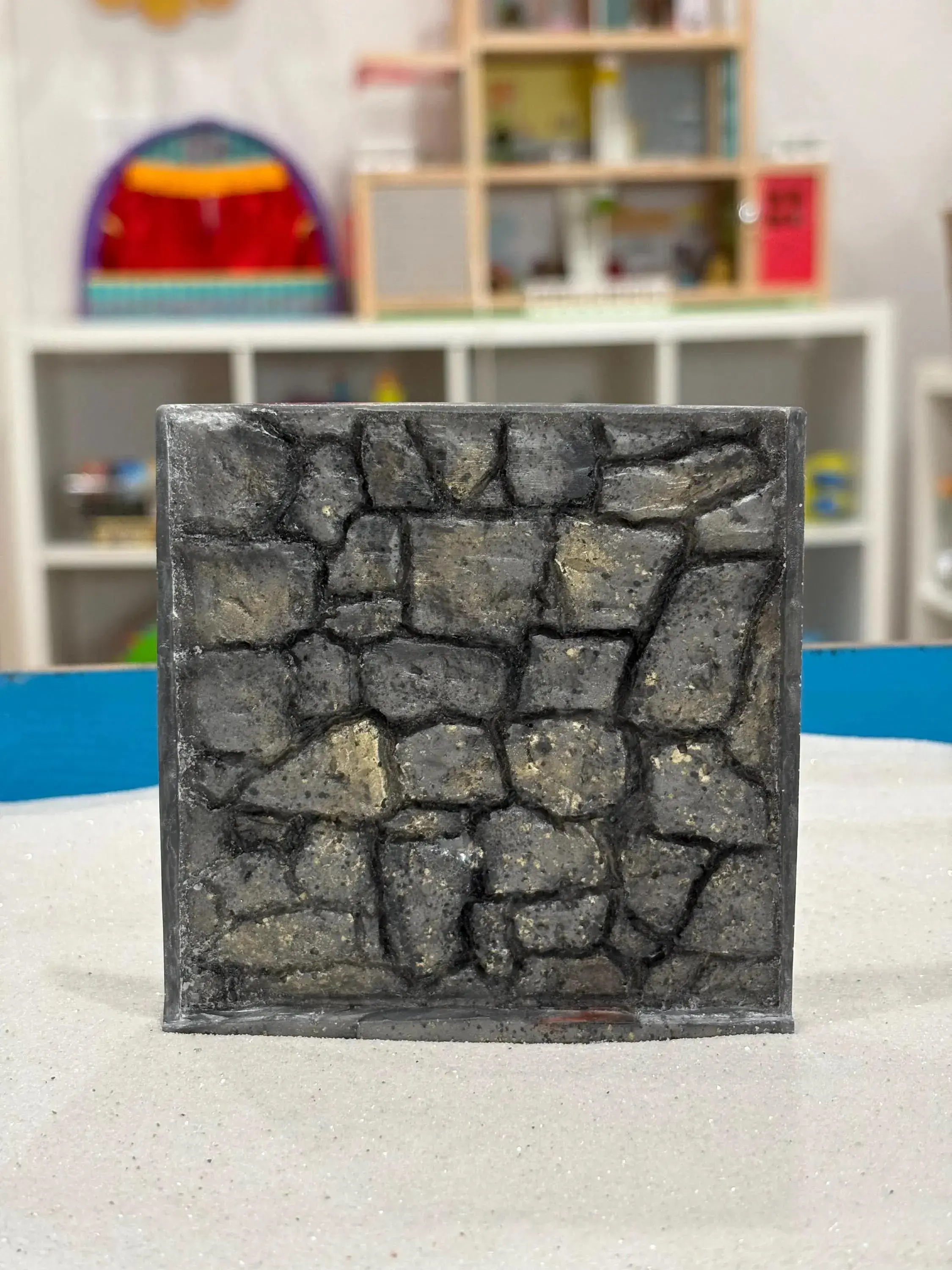 Stone Wall Sandtray Miniature | Boundary, Protection & Strength Symbol