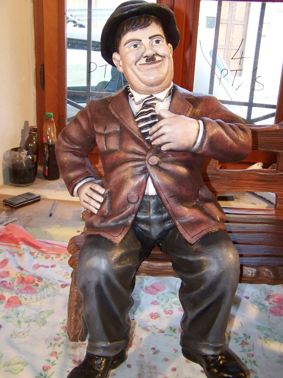 Decorazione statua in gesso