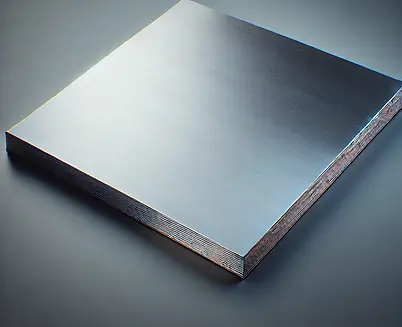 DALL·E 2025-03-21 09.44.27 - A realistic steel sheet with a smooth, slightly reflective su