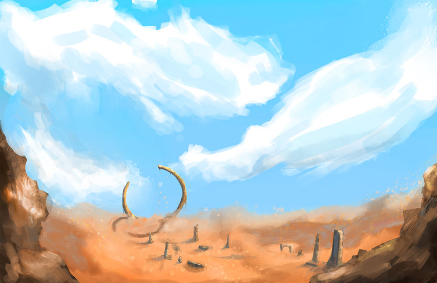 Sandy land Ruins concept art