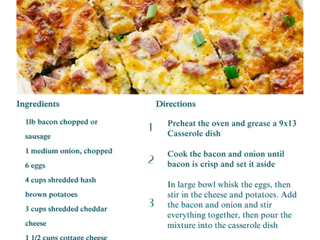 Breakfast Bliss: Taste Pure Morning Magic... with this make ahead Breakfast Casserole