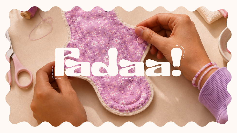 Padaa! branding visual showcasing the brand's purpose by Lola Kovacs