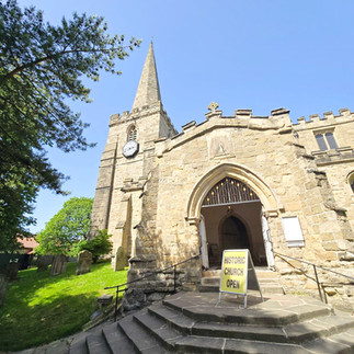 The Church of St. Peter and St. Paul entrance in Pickering.