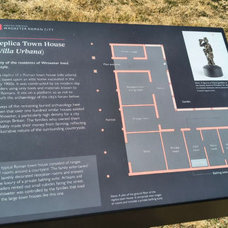 A sign showing a map of the layout of the site.
