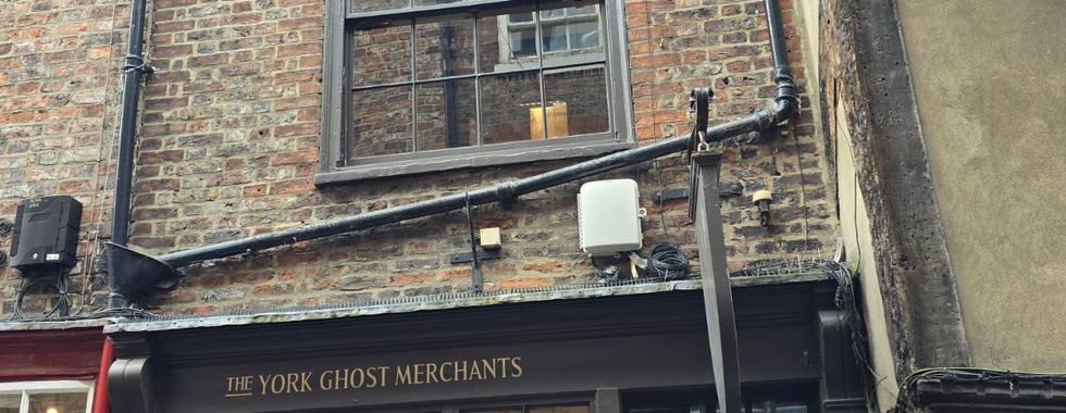 The York Ghost Merchants shop front in The Shambles.