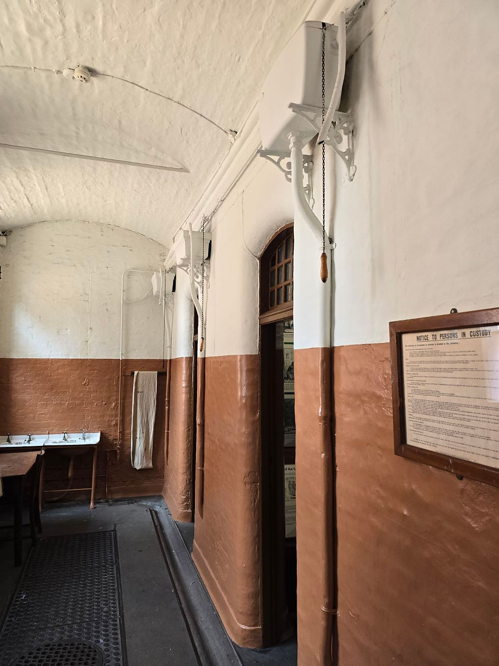 Corridor at the Greater Manchester Police Museum.