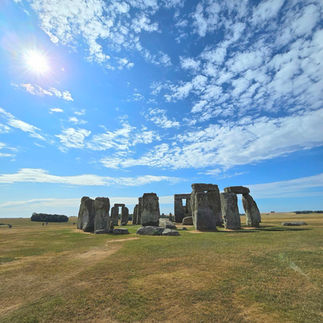 Stonehenge in the sunshine.