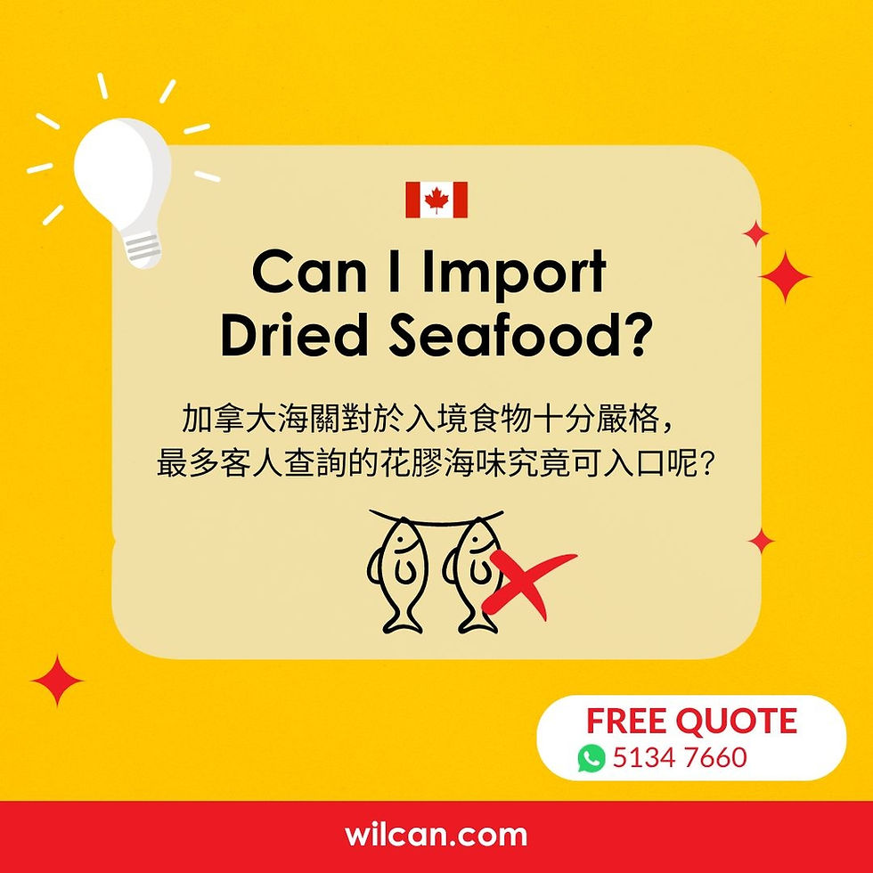Shipping Dried Food to Canada