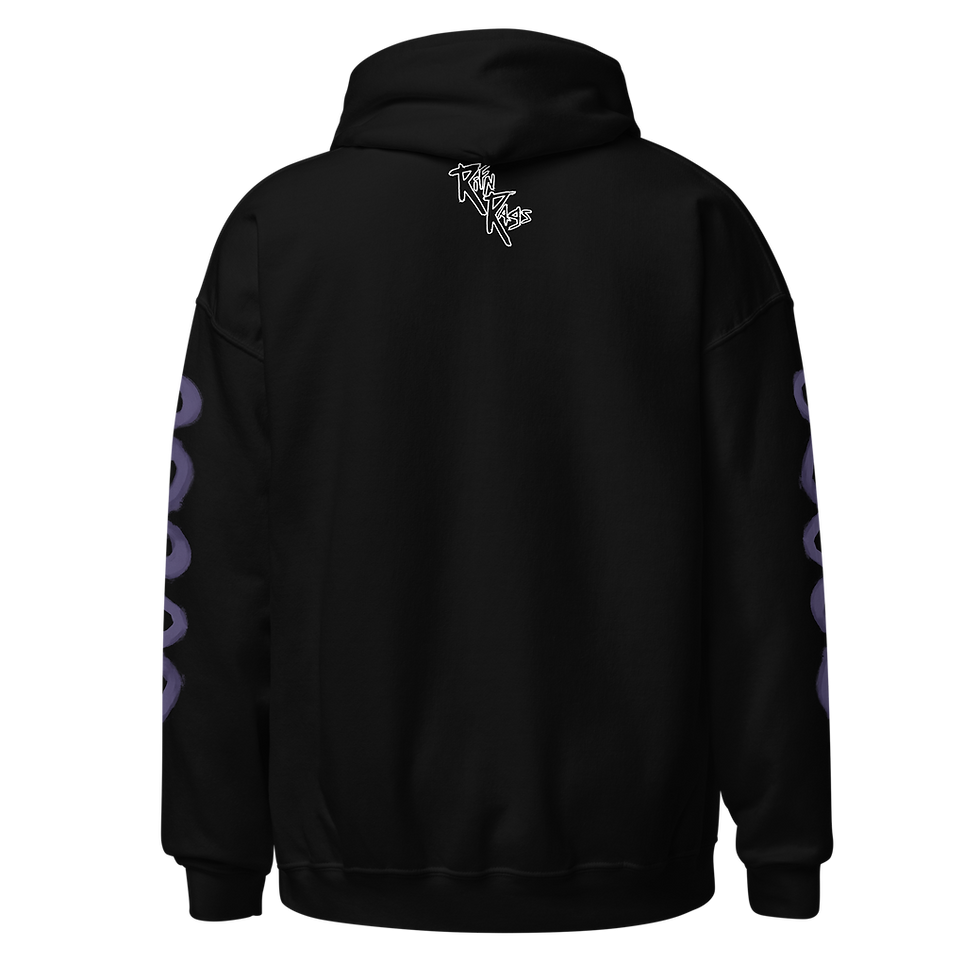 Punk Guitar Print Hoodie back