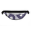 Thumbnail: top view purple circle print fanny pack with white background. 