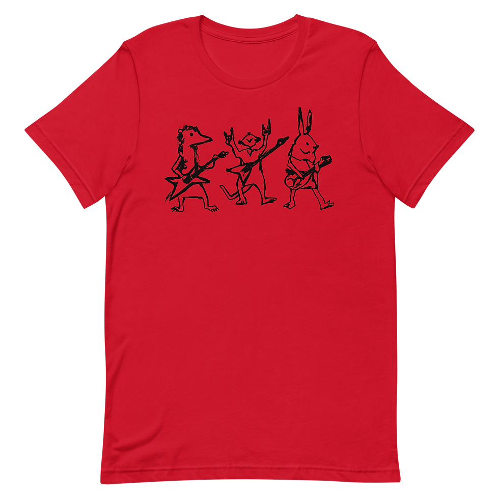 Rock Band Graphic Tee Red