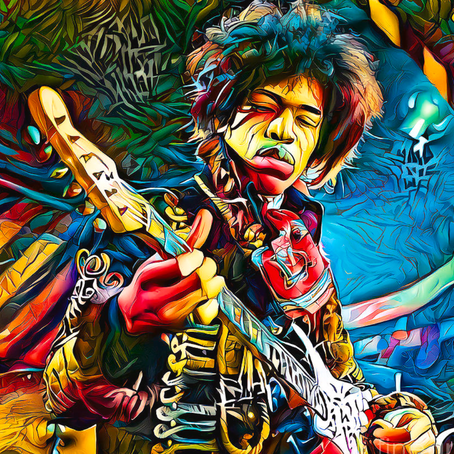The Guitar God's Golden Age Jimi Hendrix - Electric Soul's Sonnet in a purple haze