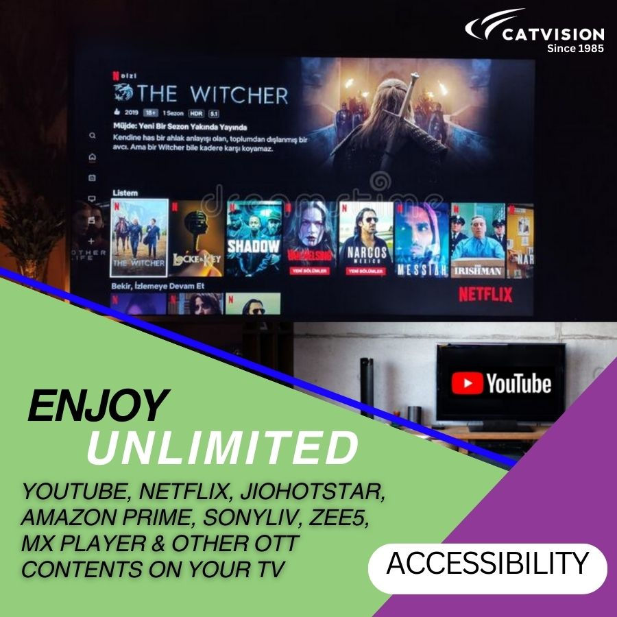 Thumbnail: Catvision high-performance Android TV Box | 4GB-32GB| Bluetooth Remote