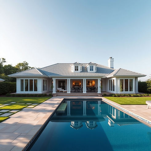 make a fancy home from the outside with a pool.jpg