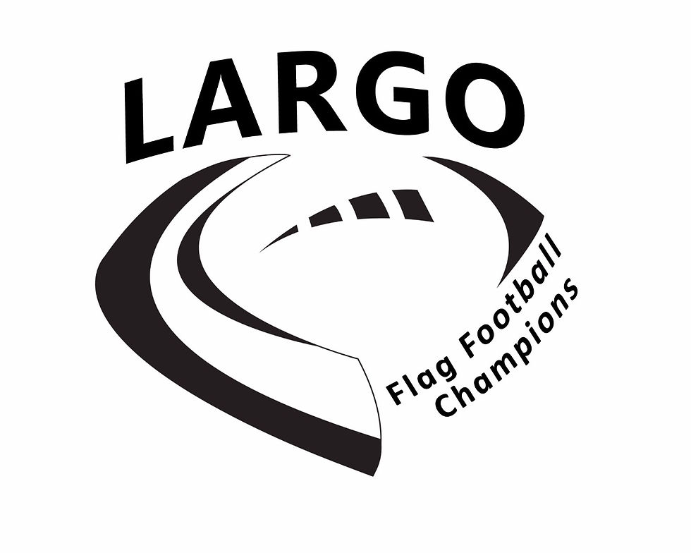 Largo Flag Football logo design