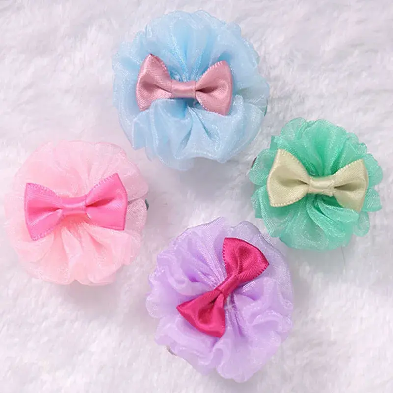 Thumbnail: Tulle Poof Hair Bow Set