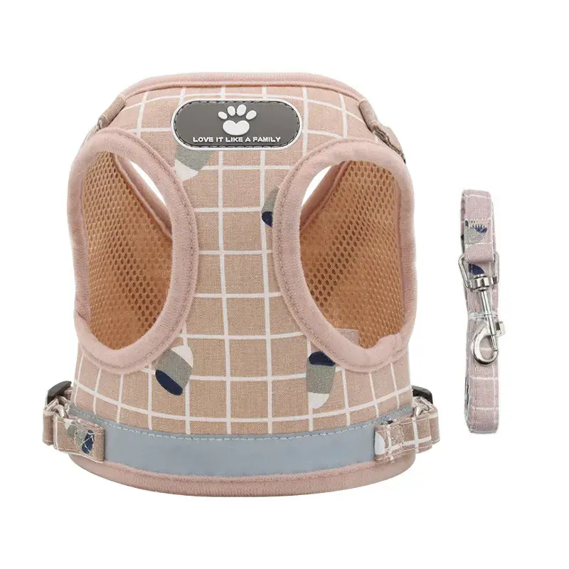 Thumbnail: Grid Patterned Reflective Harness with Leash