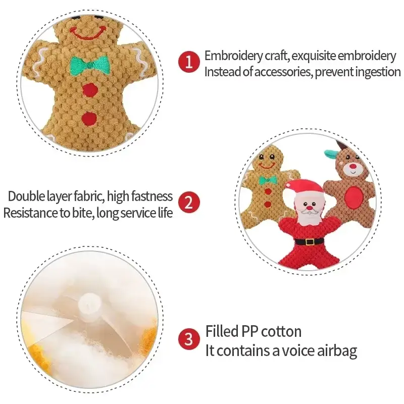 Thumbnail: Plush Christmas Chew Toy