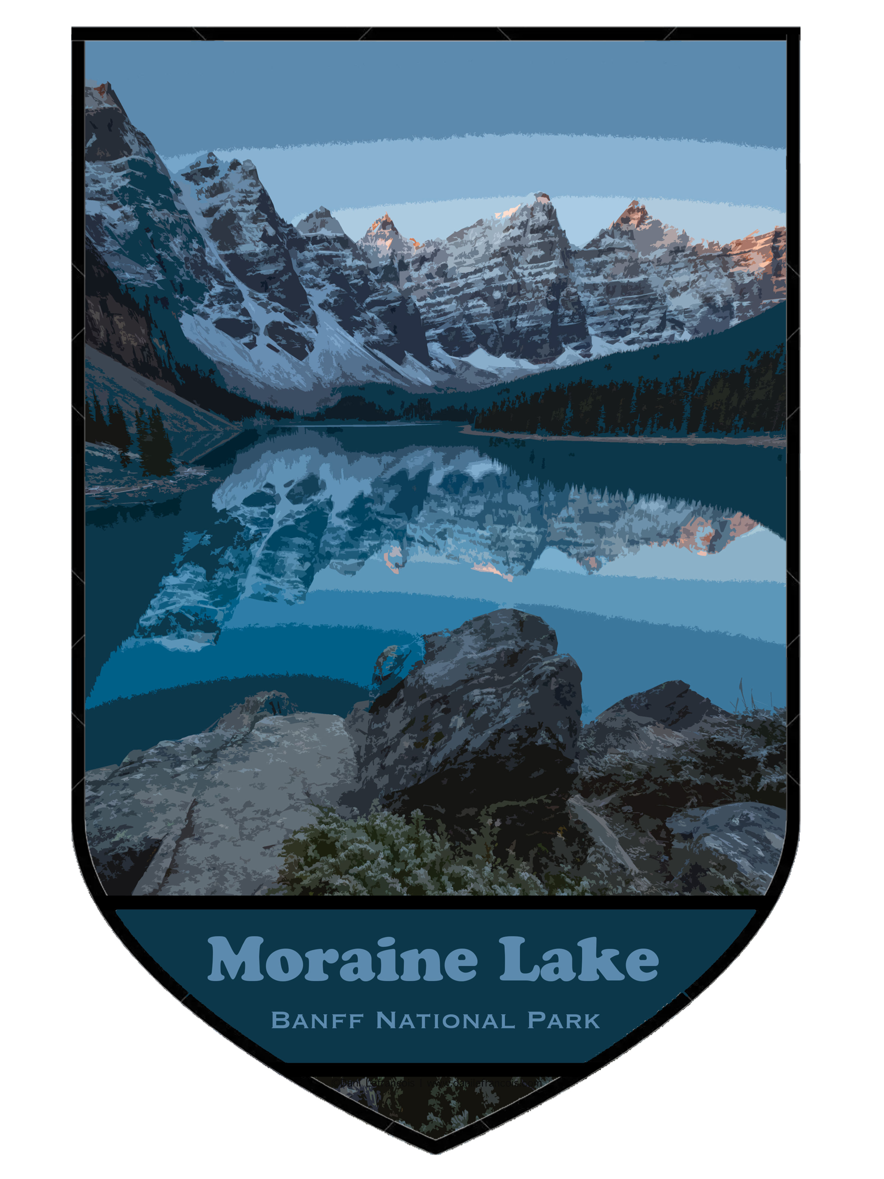 Moraine Lake - PhotoGraphics Sticker