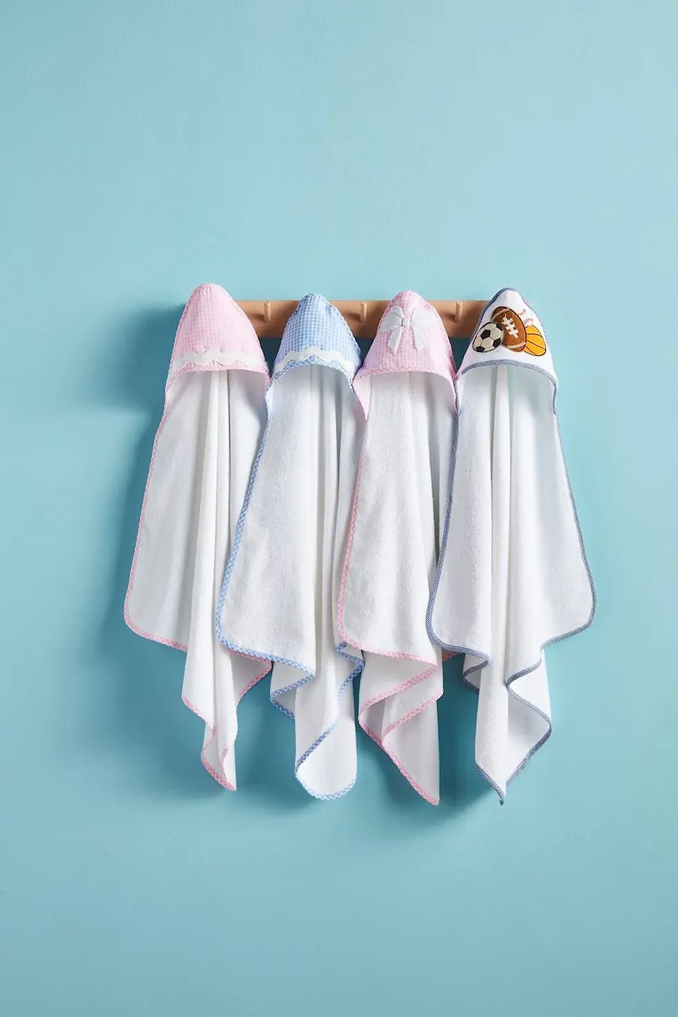 Thumbnail: Gingham Hooded Towel