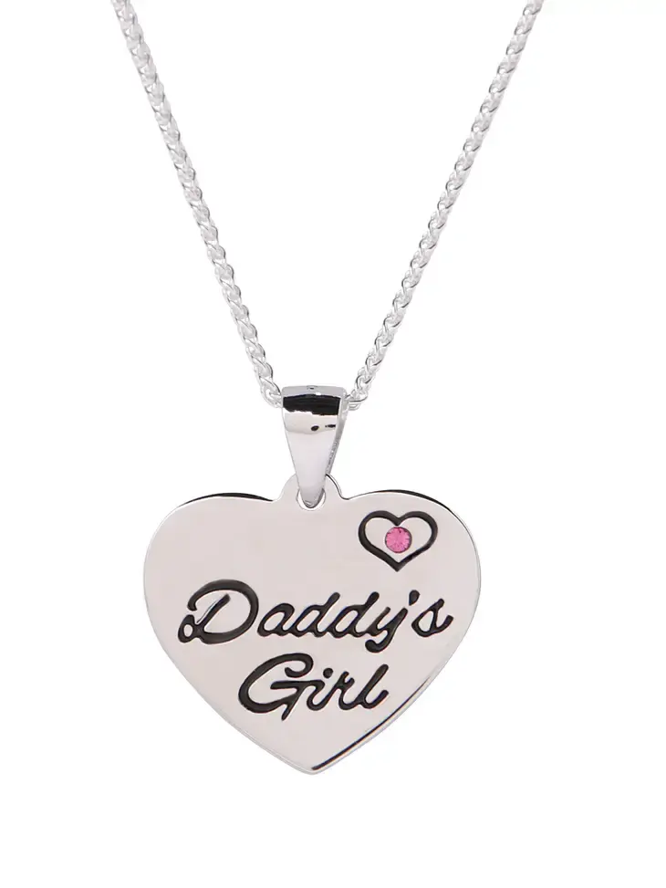 Thumbnail: Daddy's Little Girl Sterling Necklace