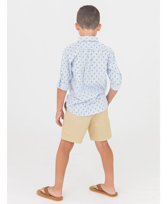 Thumbnail: Anchors Ahoy Stripe LS Button Down Shirt