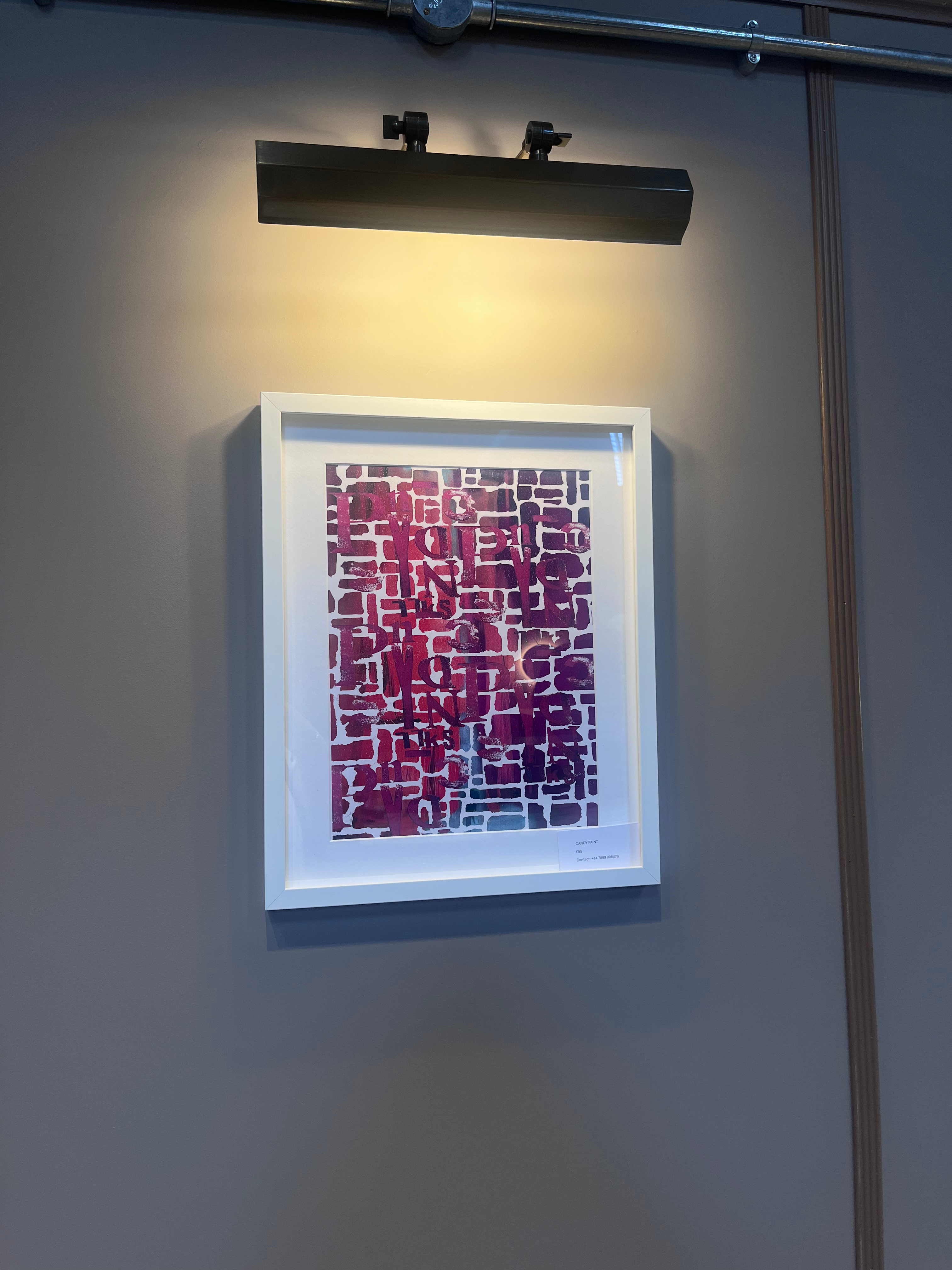 Framed Letterpress print