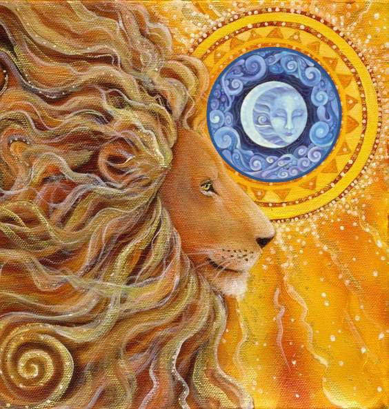 Moon, Lion, Sun