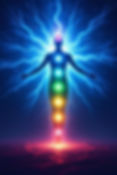 human, chakras, energy bolts